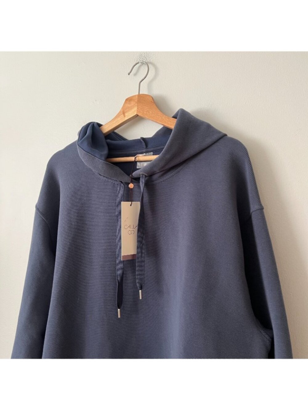 NWT CALIA by Carrie Underwood Ottoman Oversized Blue Hoodie Women's Plus Size 1X - Picture 3 of 11